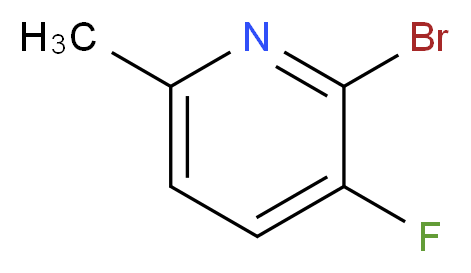 2-Bromo-3-fluoro-6-methylpyridine_分子结构_CAS_374633-36-0)