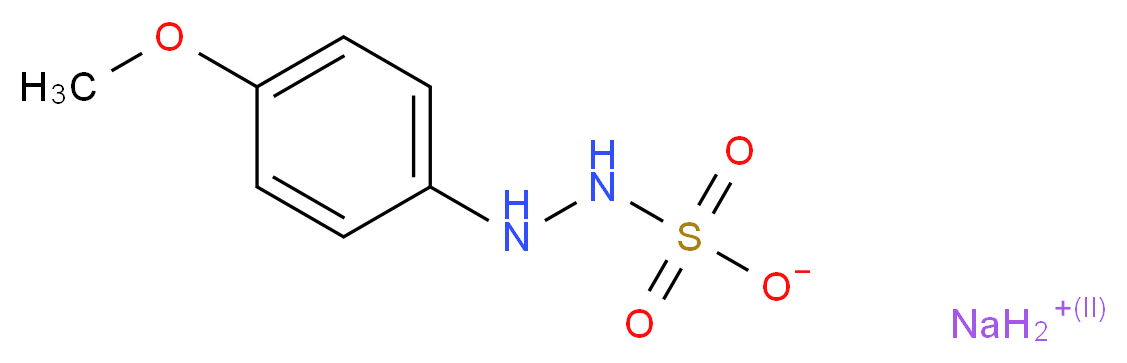 SODIUM(4-METHOXYPHENYL)HYDRAZINESULFONATE_分子结构_CAS_)