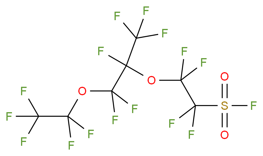 Perfluoro(4-methyl-3,6-dioxaoctane)sulphonyl fluoride_分子结构_CAS_27744-59-8)