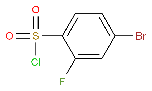 4-溴-2-氟苯磺酰氯_分子结构_CAS_216159-03-4)