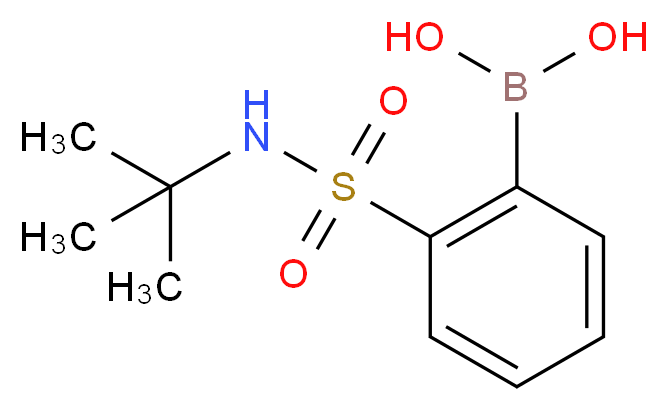 [2-(tert-butylsulfamoyl)phenyl]boronic acid_分子结构_CAS_150691-04-6