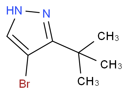 4-Bromo-3-tert-butyl-1H-pyrazole_分子结构_CAS_18704-37-5)