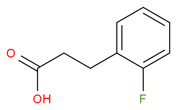 3-(2-氟苯基)丙酸_分子结构_CAS_1643-26-1)