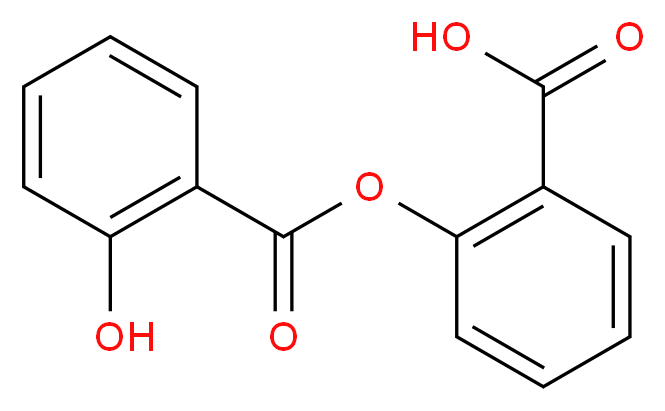 2-((2-Hydroxybenzoyl)oxy)benzoic acid_分子结构_CAS_552-94-3)