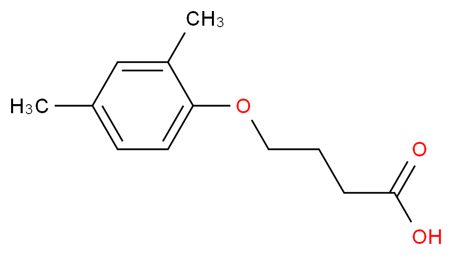 4-(2,4-Dimethyl-phenoxy)-butyric acid_分子结构_CAS_)
