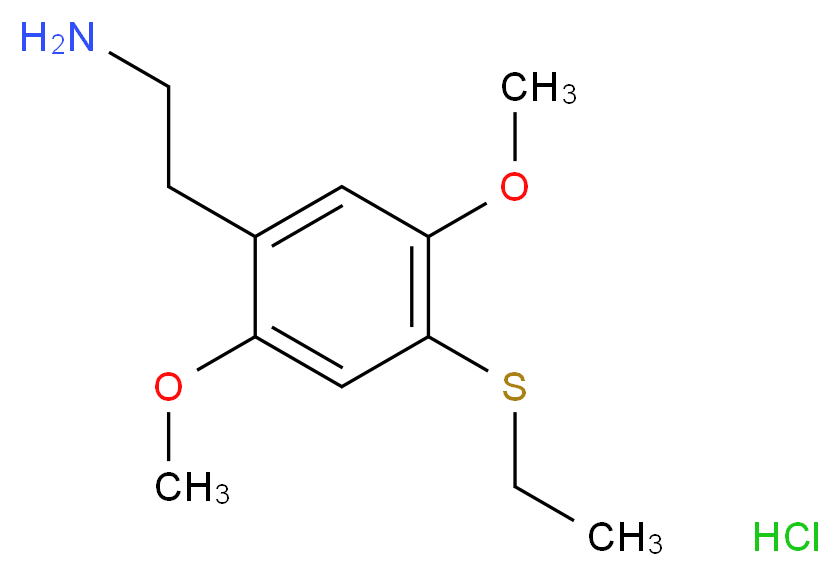 2-[4-(ethylsulfanyl)-2,5-dimethoxyphenyl]ethan-1-amine hydrochloride_分子结构_CAS_207740-24-7