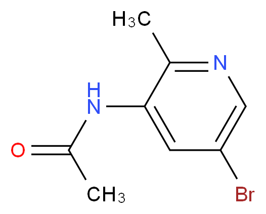 N-(5-bromo-2-methylpyridin-3-yl)acetamide_分子结构_CAS_1301214-71-0