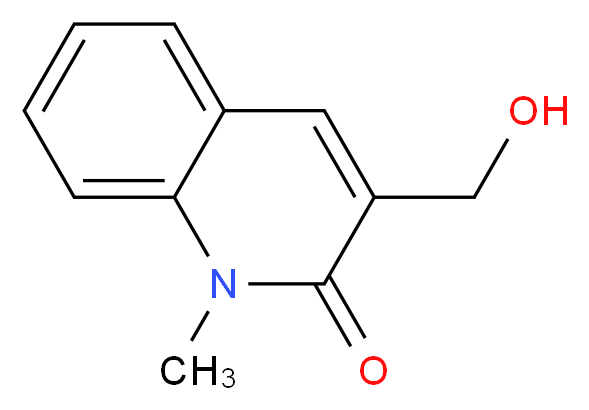 3-(Hydroxymethyl)-1-methylquinolin-2(1H)-one_分子结构_CAS_)