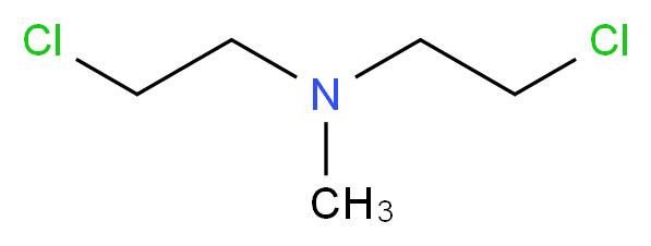 2-Chloro-N-(2-chloroethyl)-N-methylethanamine_分子结构_CAS_51-75-2)