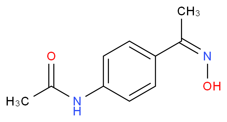 N-{4-[(1Z)-N-hydroxyethanimidoyl]phenyl}acetamide_分子结构_CAS_56072-03-8)