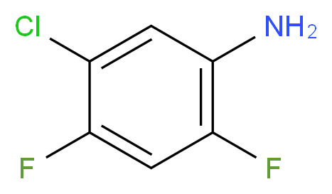 5-chloro-2,4-difluoroaniline_分子结构_CAS_348-65-2