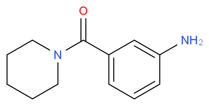 3-(piperidin-1-ylcarbonyl)aniline_分子结构_CAS_77201-13-9)