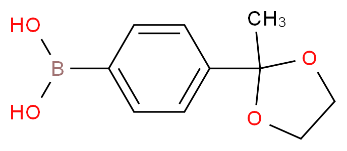 [4-(2-methyl-1,3-dioxolan-2-yl)phenyl]boronic acid_分子结构_CAS_162408-70-0