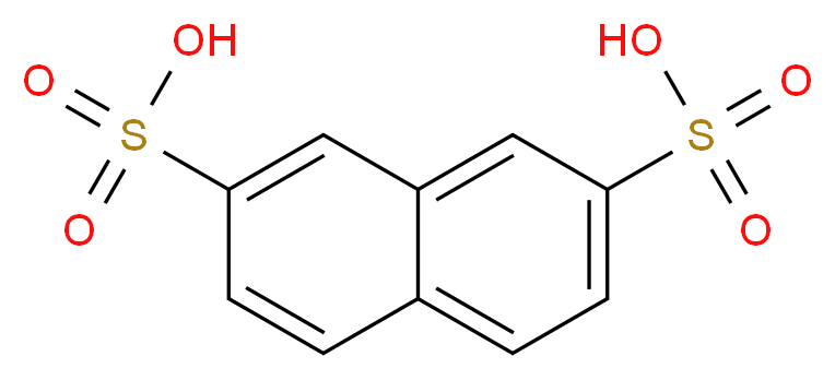 naphthalene-2,7-disulfonic acid_分子结构_CAS_92-41-1