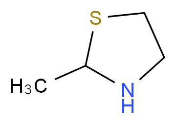 2-methyl-1,3-thiazolidine_分子结构_CAS_24050-16-6