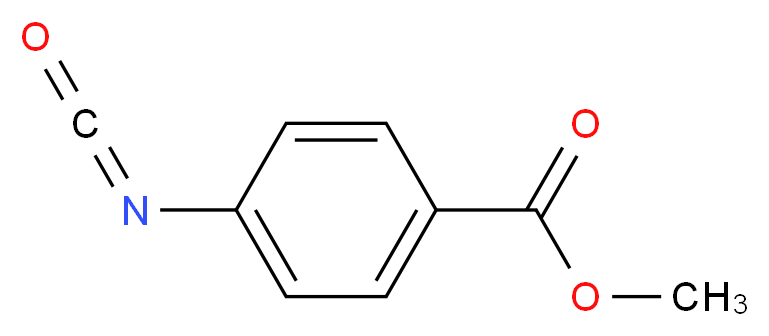 Methyl 4-isocyanatobenzoate_分子结构_CAS_23138-53-6)