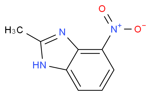 2-methyl-4-nitro-1H-1,3-benzodiazole_分子结构_CAS_76320-88-2