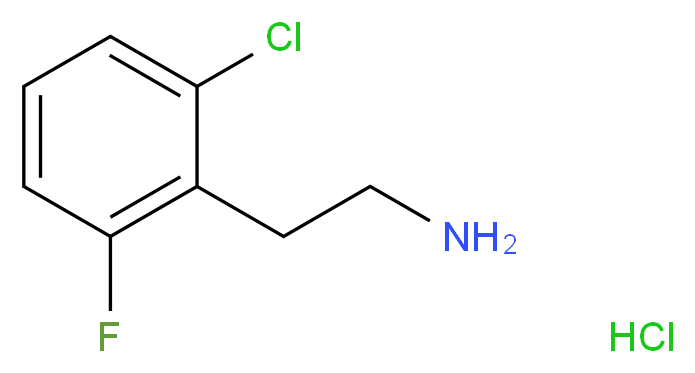 2-(2-chloro-6-fluorophenyl)ethan-1-amine hydrochloride_分子结构_CAS_870717-94-5