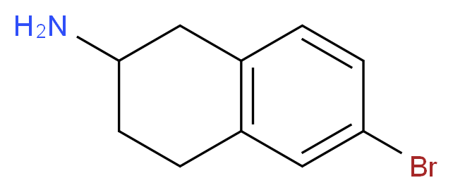 6-bromo-1,2,3,4-tetrahydronaphthalen-2-amine_分子结构_CAS_167355-41-1