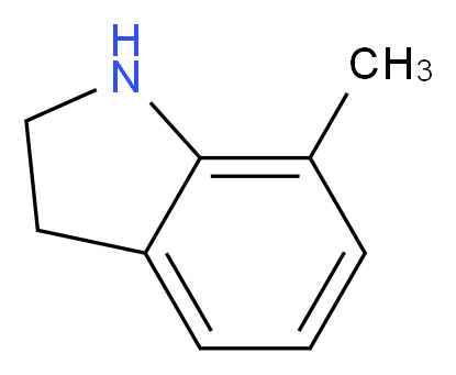 7-methyl-2,3-dihydro-1H-indole_分子结构_CAS_65673-86-1