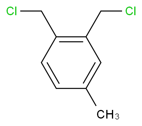 1,2-bis(chloromethyl)-4-methylbenzene_分子结构_CAS_2735-06-0