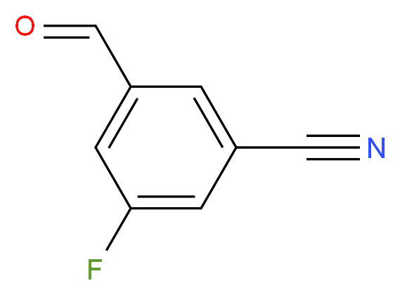 3-Fluoro-5-formylbenzonitrile_分子结构_CAS_1003708-42-6)