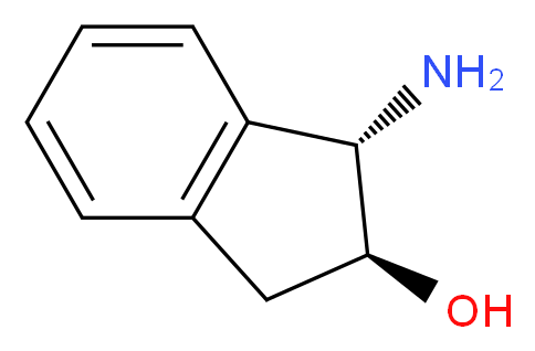 (1R,2S)-1-Amino-2-hydroxyindane_分子结构_CAS_136030-00-7)