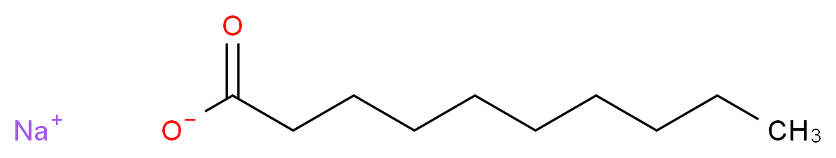 sodium decanoate_分子结构_CAS_1002-62-6