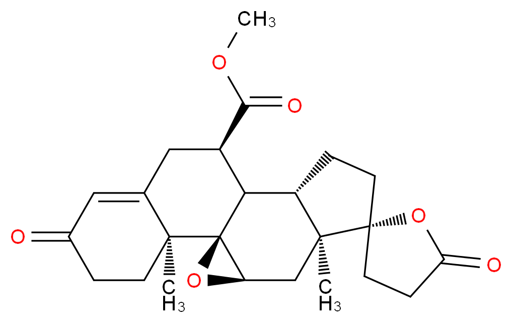 methyl (1'R,2R,2'S,9'R,10'R,11'S,15'S,17'R)-2',15'-dimethyl-5,5'-dioxo-18'-oxaspiro[oxolane-2,14'-pentacyclo[8.8.0.0<sup>1</sup>,<sup>1</sup><sup>7</sup>.0<sup>2</sup>,<sup>7</sup>.0<sup>1</sup><sup>1</sup>,<sup>1</sup><sup>5</sup>]octadecan]-6'-ene-9'-carboxylate_分子结构_CAS_107724-20-9