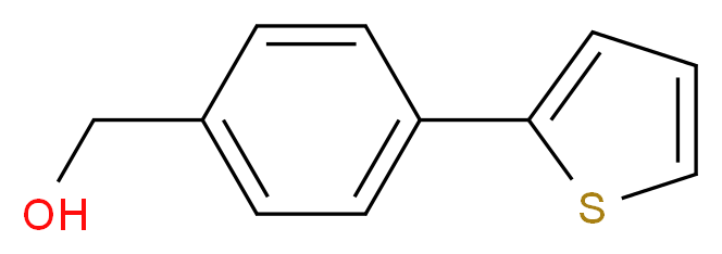 4-(Thien-2-yl)benzyl alcohol_分子结构_CAS_16939-04-1)