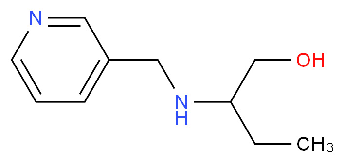 2-[(pyridin-3-ylmethyl)amino]butan-1-ol_分子结构_CAS_869942-14-3