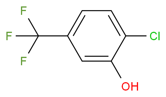 4-Chloro-3-hydroxybenzotrifluoride_分子结构_CAS_40889-91-6)