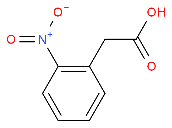 (2-Nitrophenyl)acetic acid_分子结构_CAS_3740-52-1)