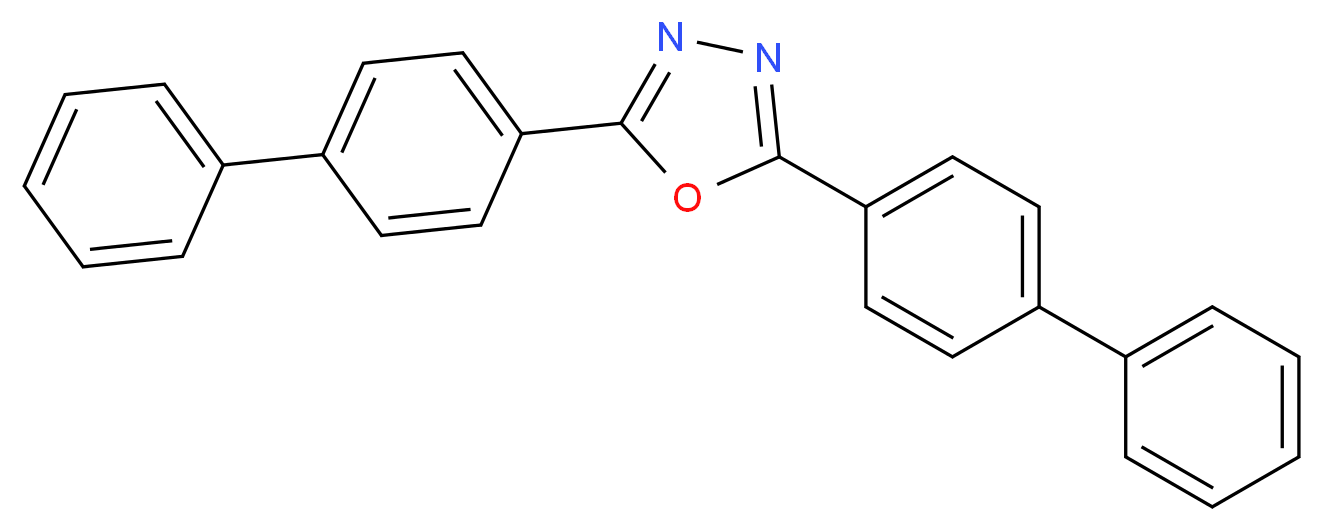 2,5-双(4-联苯基)-1,3,4-二唑_分子结构_CAS_2043-06-3)