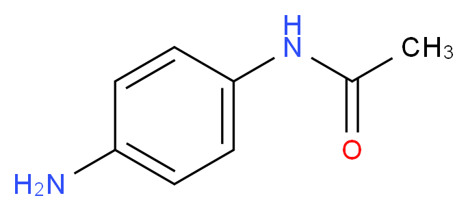 N-(4-aminophenyl)acetamide_分子结构_CAS_122-80-5