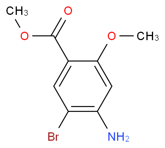 Methyl 4-amino-5-bromo-2-methoxybenzenecarboxylate_分子结构_CAS_111049-68-4)