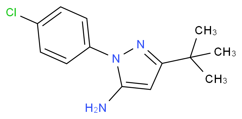 5-TERT-BUTYL-2-(4-CHLORO-PHENYL)-2H-PYRAZOL-3-YLAMINE_分子结构_CAS_478016-00-1)