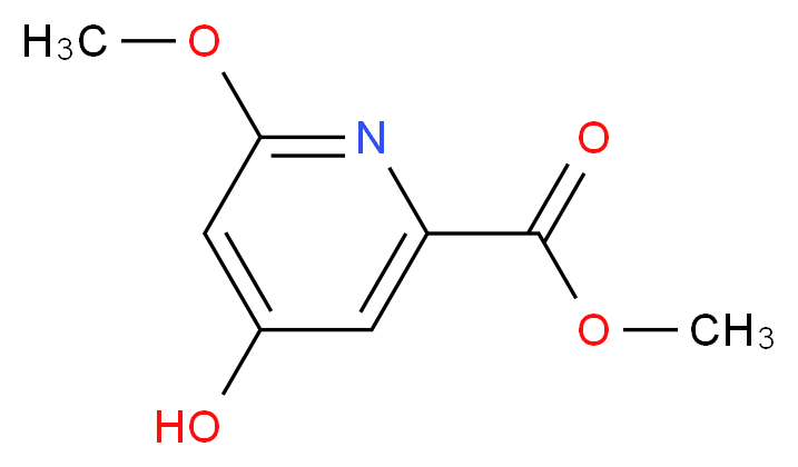 methyl 4-hydroxy-6-methoxypicolinate_分子结构_CAS_1060806-80-5)