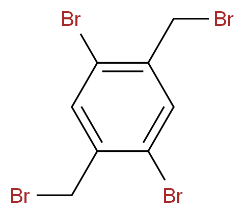 1,4-dibromo-2,5-bis(bromomethyl)benzene_分子结构_CAS_35335-16-1