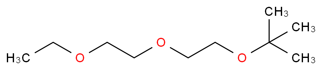 2-[2-(2-ethoxyethoxy)ethoxy]-2-methylpropane_分子结构_CAS_52788-80-4