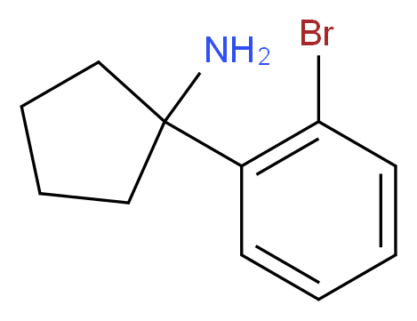 1-(2-bromophenyl)cyclopentanamine_分子结构_CAS_1176042-51-5)