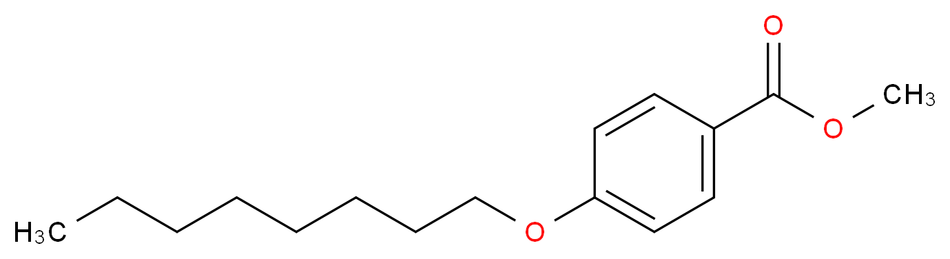 4-正辛氧基苯甲酸甲酯_分子结构_CAS_62435-37-4)