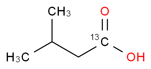 3-methyl(1-<sup>1</sup><sup>3</sup>C)butanoic acid_分子结构_CAS_87994-84-1