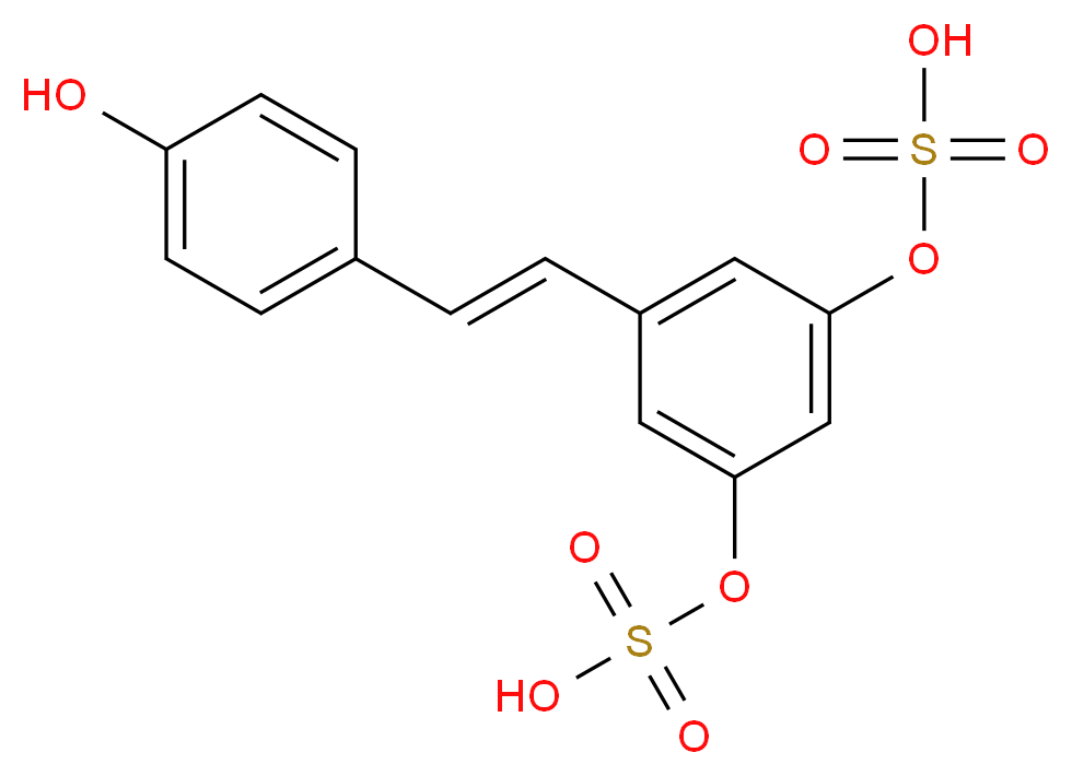 trans Resveratrol-3,5-disulfate_分子结构_CAS_858187-21-0)
