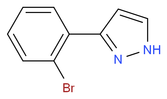 3-(2-bromophenyl)-1H-pyrazole_分子结构_CAS_114382-20-6