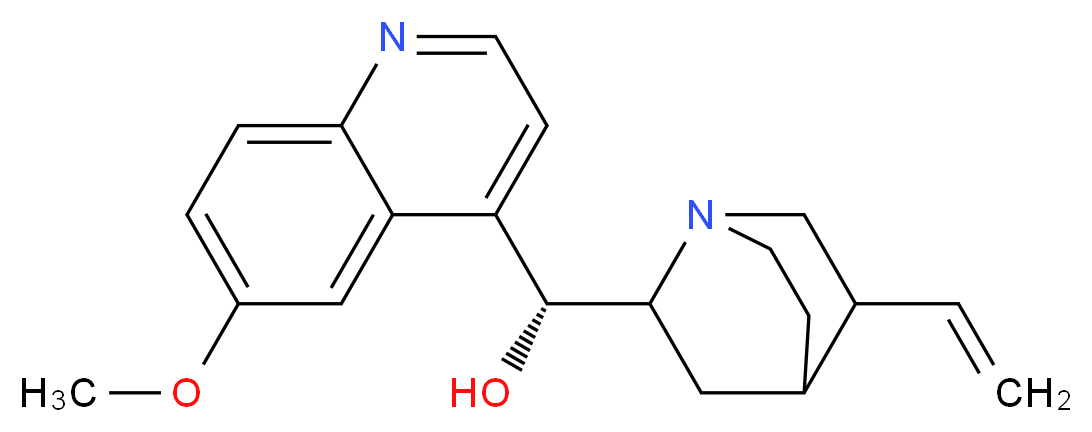 (R)-{5-ethenyl-1-azabicyclo[2.2.2]octan-2-yl}(6-methoxyquinolin-4-yl)methanol_分子结构_CAS_6119-47-7