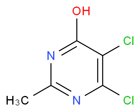 5,6-Dichloro-2-methyl-4-pyrimidinol_分子结构_CAS_)