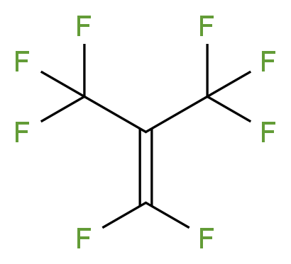 1,1,3,3,3-pentafluoro-2-(trifluoromethyl)prop-1-ene_分子结构_CAS_382-21-8