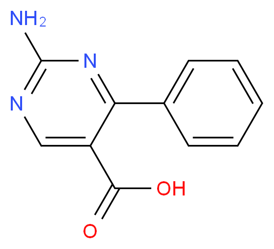 2-amino-4-phenyl-5-pyrimidinecarboxylic acid_分子结构_CAS_91093-42-4)
