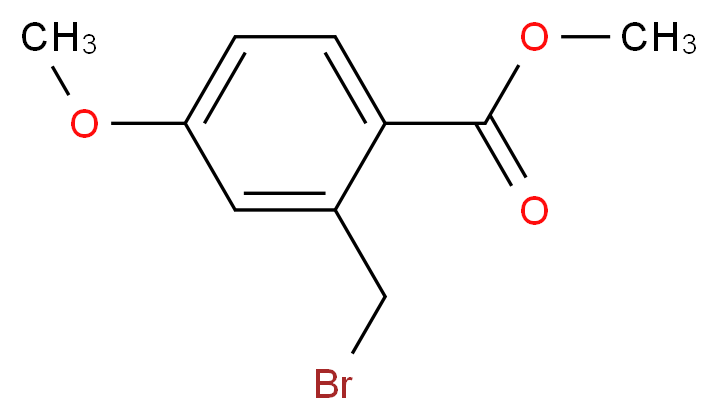 Methyl 2-bromomethyl-4-methoxybenzoate_分子结构_CAS_15365-25-0)